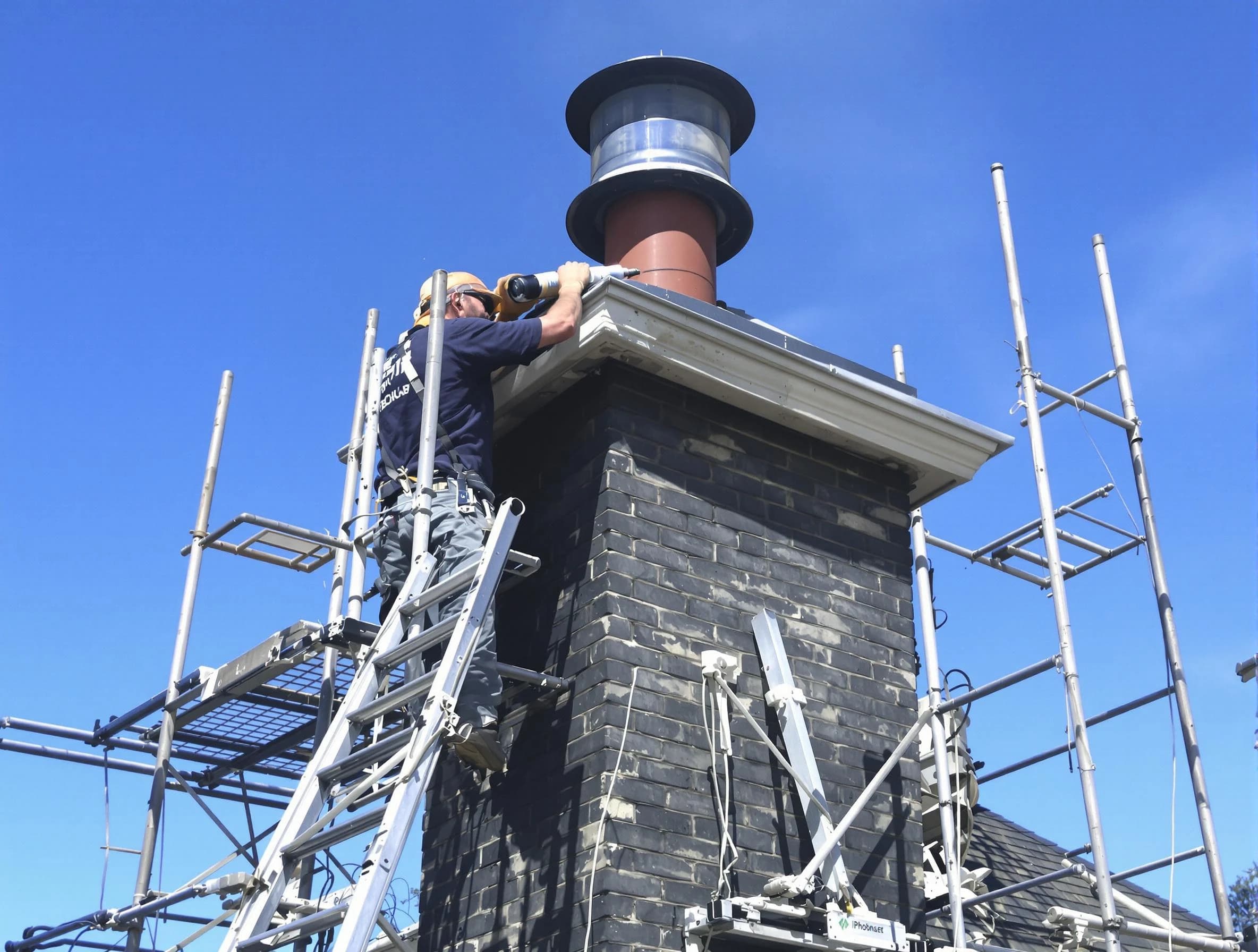 Sturdy chimney crown finished by Douglasville Chimney Sweep in Douglasville, GA