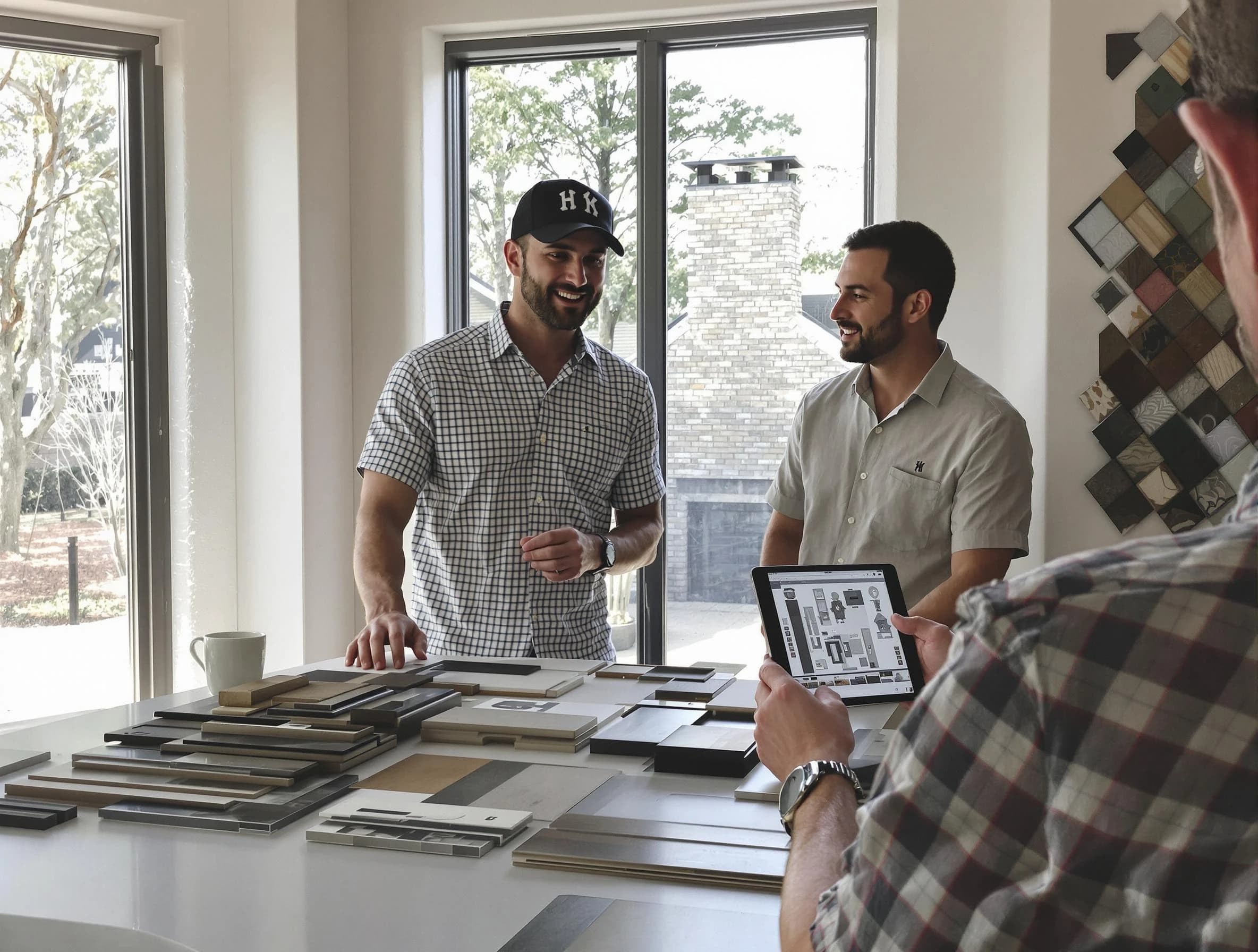 Douglasville Chimney Sweep remodeling a chimney and fireplace in Douglasville, GA