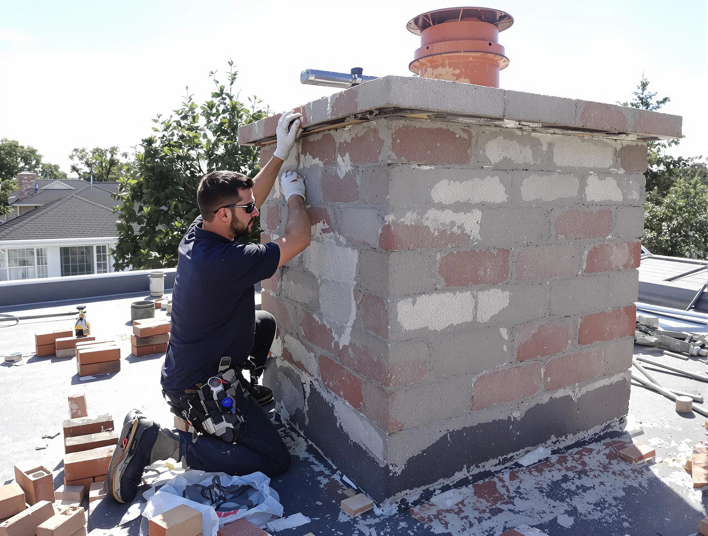 Advanced chimney repair process by Douglasville Chimney Sweep in Douglasville, GA