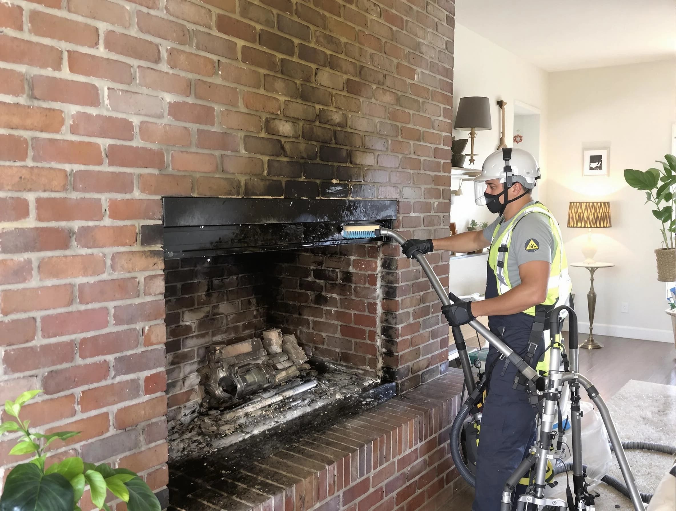 Douglasville Chimney Sweep providing fireplace cleaning services in Douglasville, GA