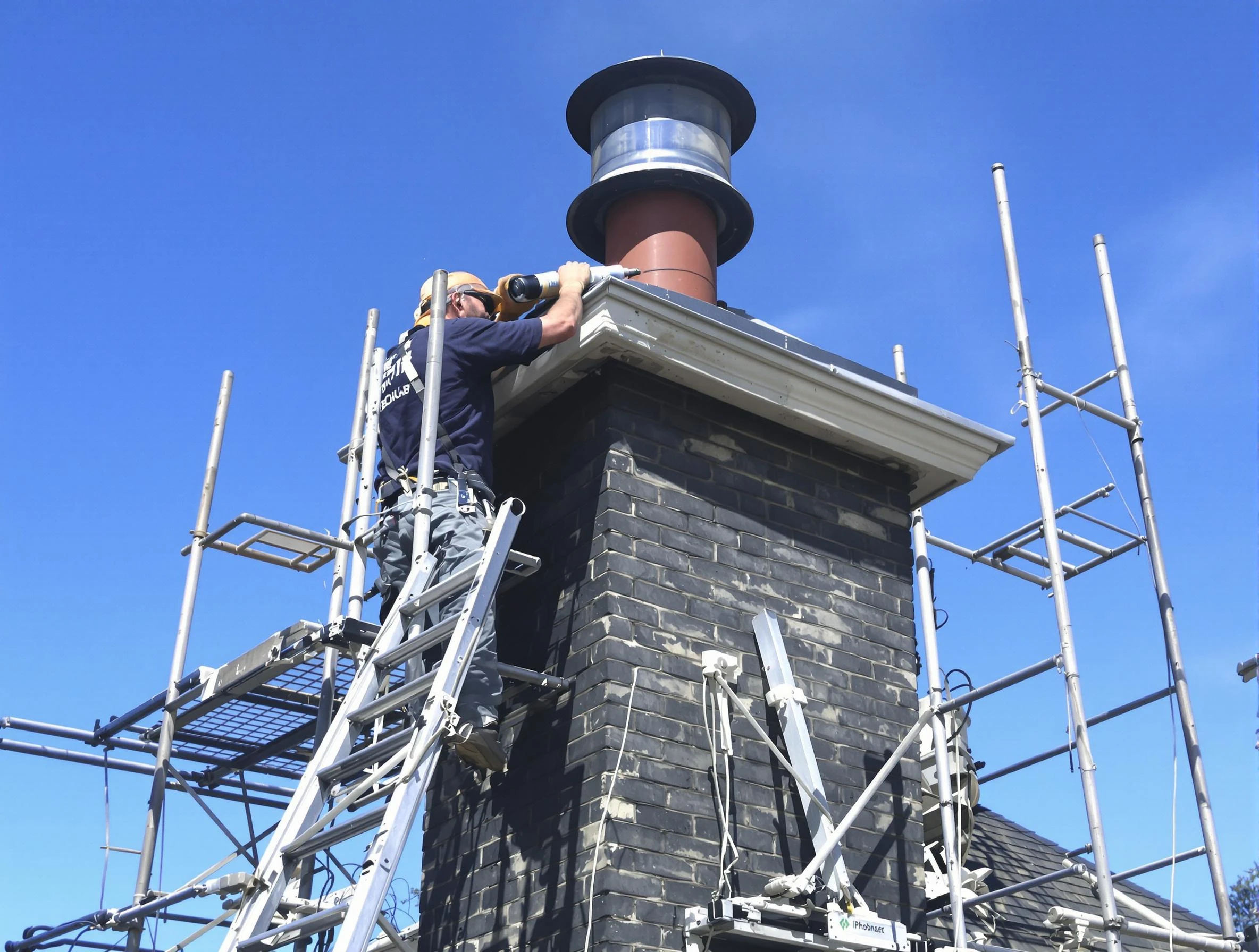 Sturdy chimney crown finished by Douglasville Chimney Sweep in Douglasville, GA