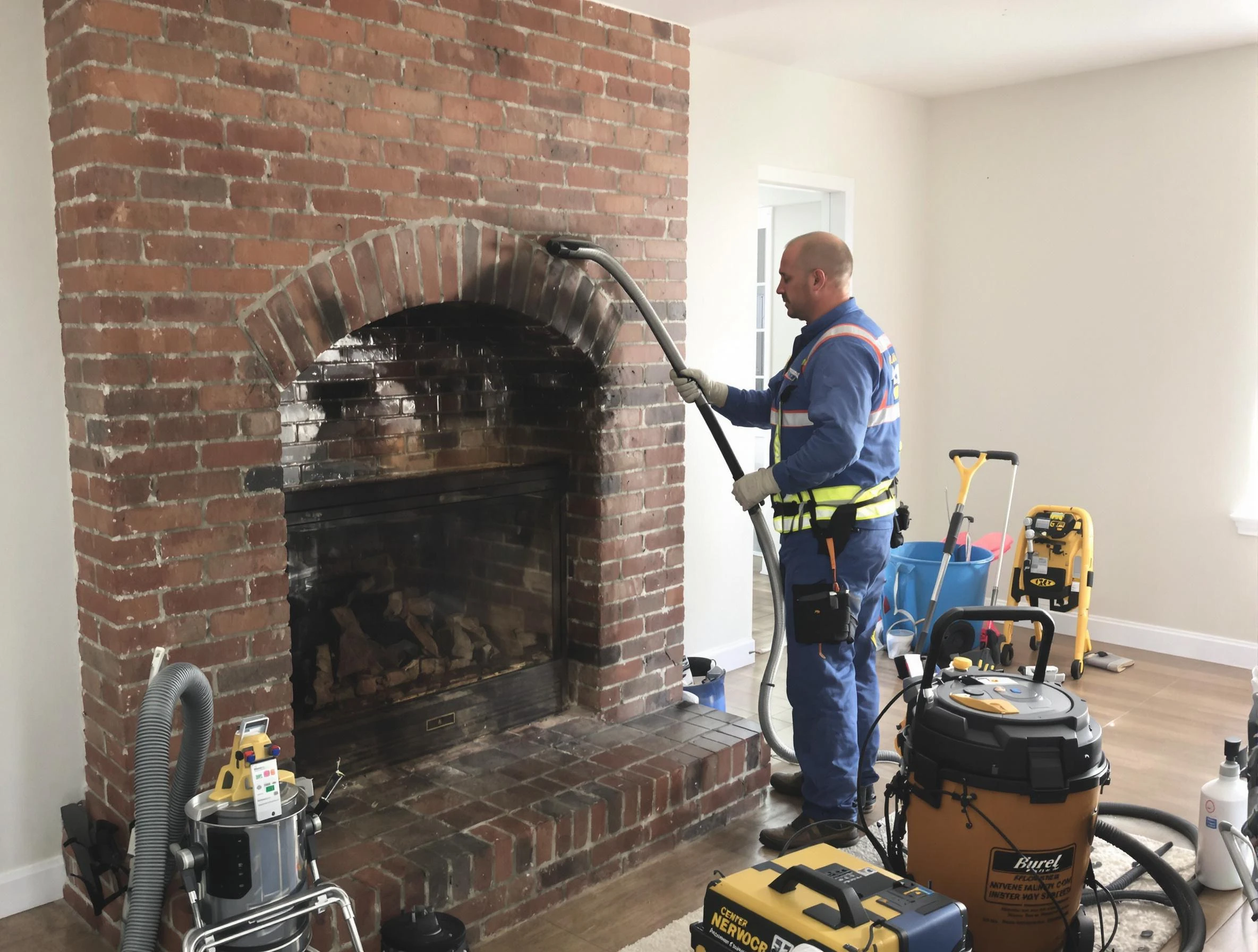 Douglasville Chimney Sweep expert performing detailed chimney sweep in Douglasville, GA