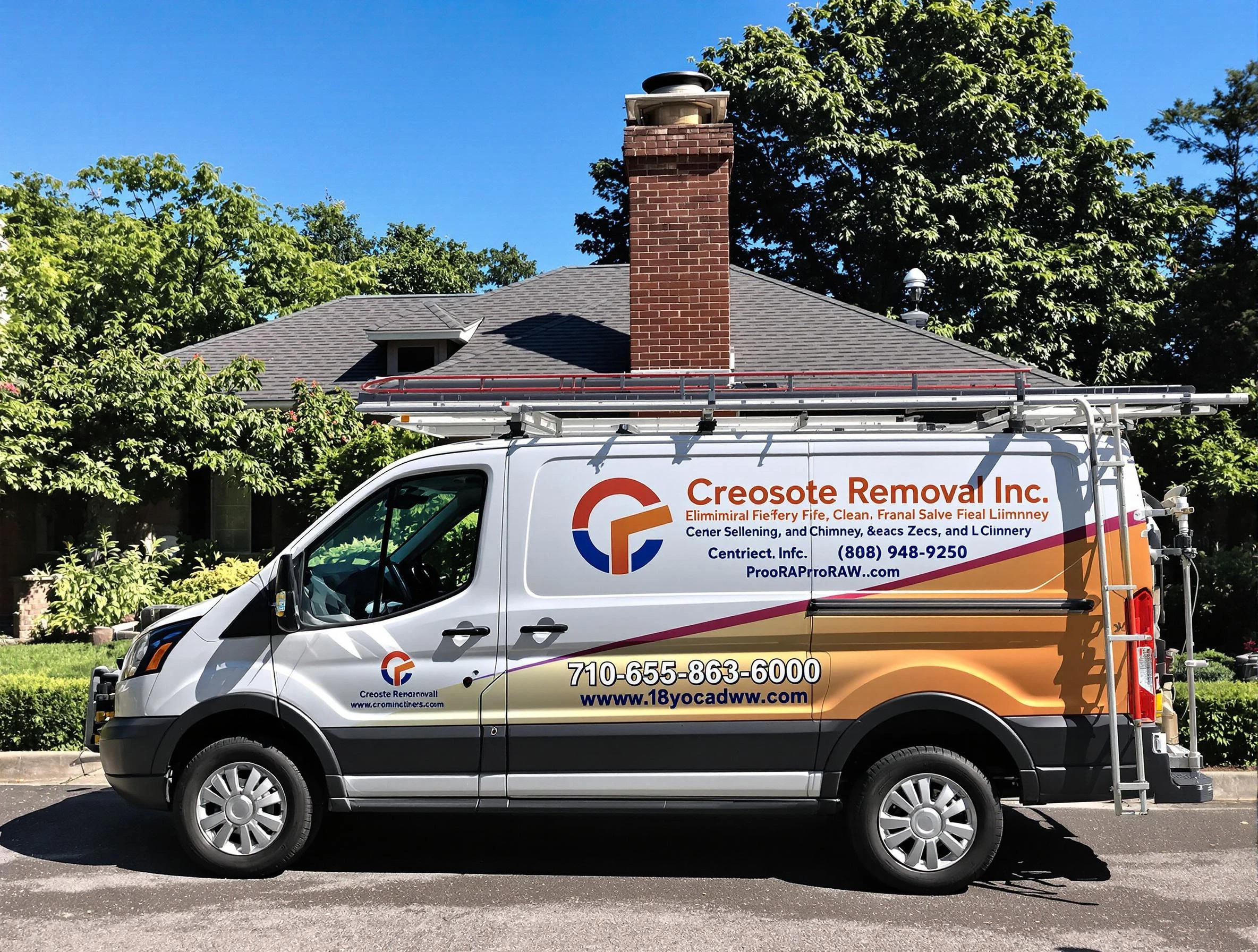 Douglasville Chimney Sweep technician removing creosote safely in Douglasville, GA